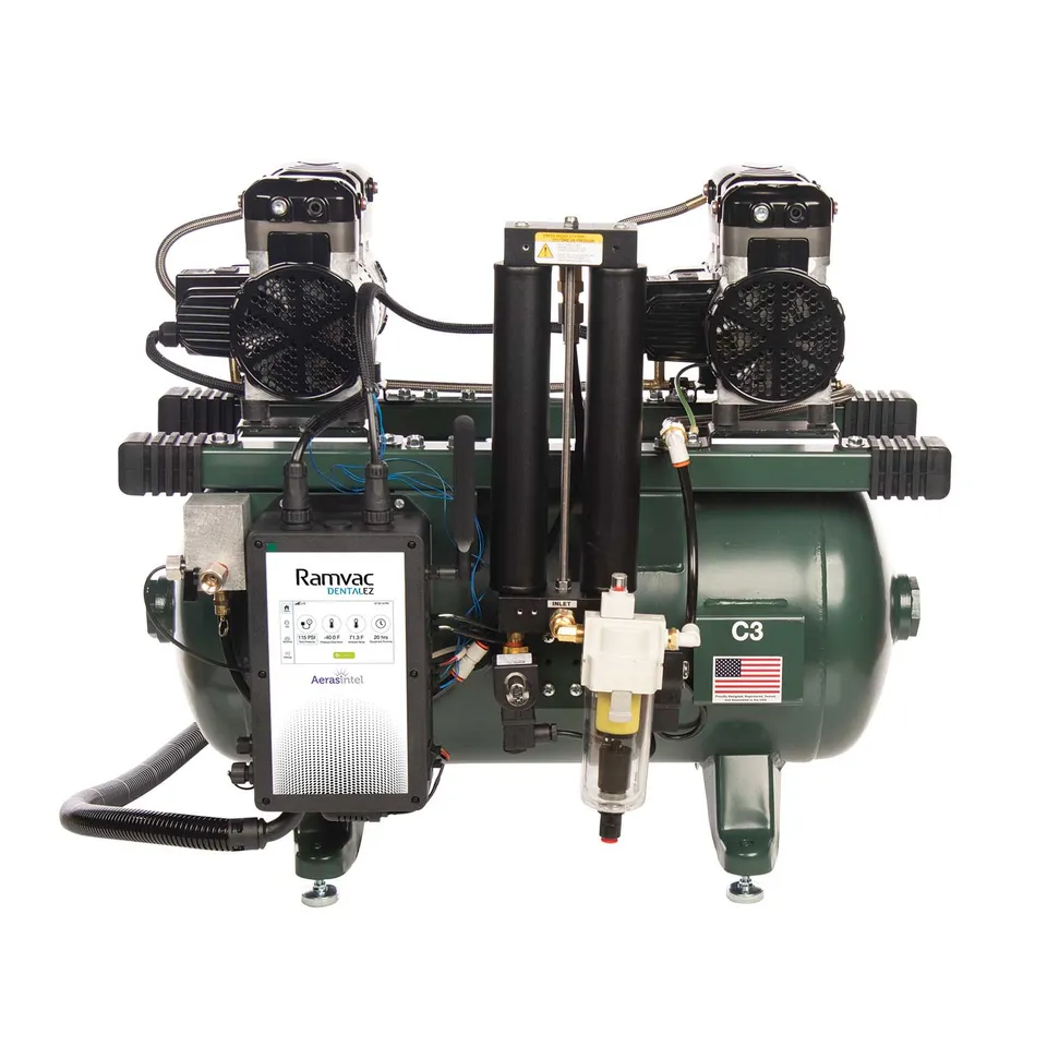 dental-ez-ramvac-aeras-intel-druckluftkompressor-lfrei image 1