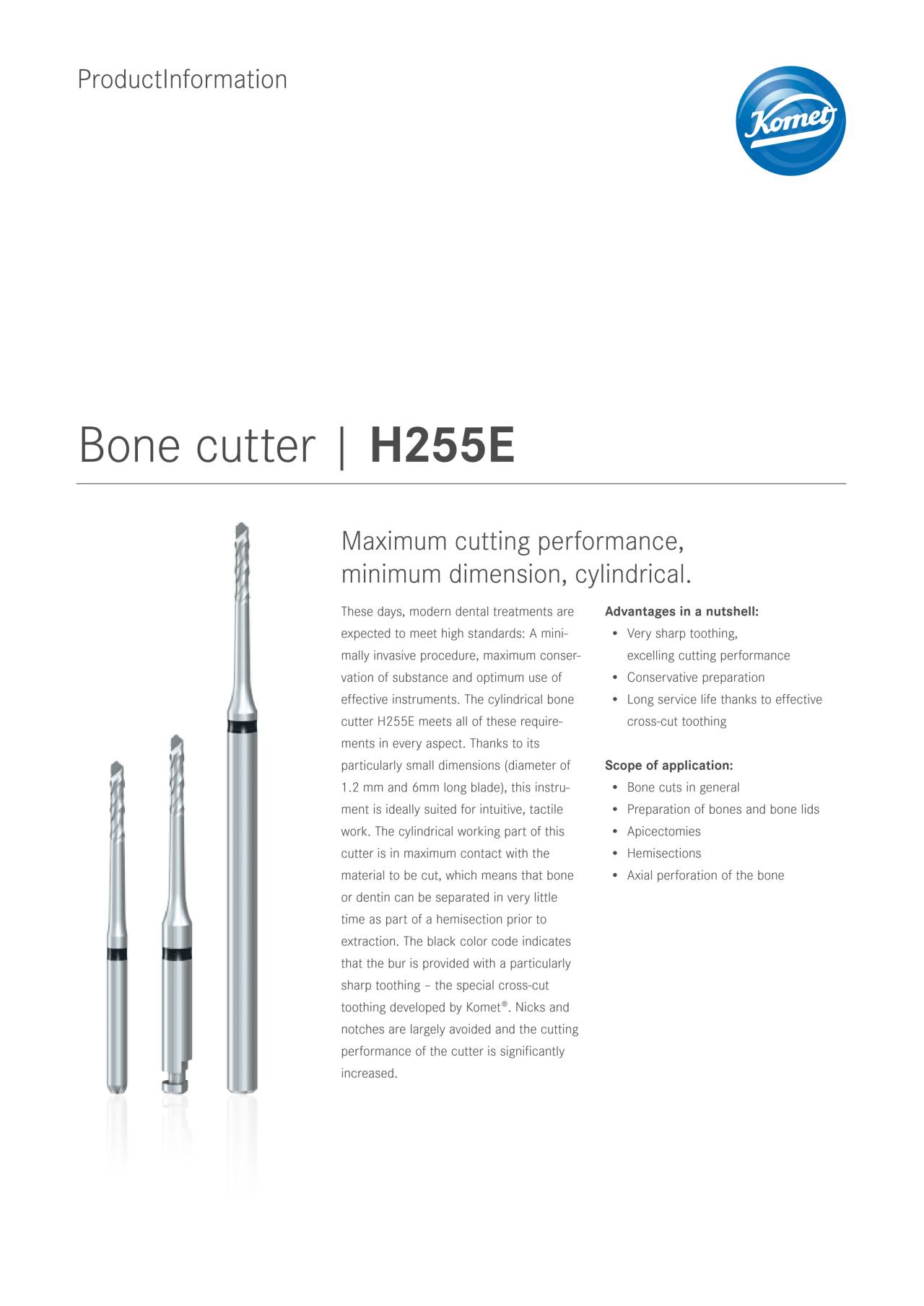 komet-dental-ceradrill-h255e-pi-knochenfr-ser-zylindrisch image 1