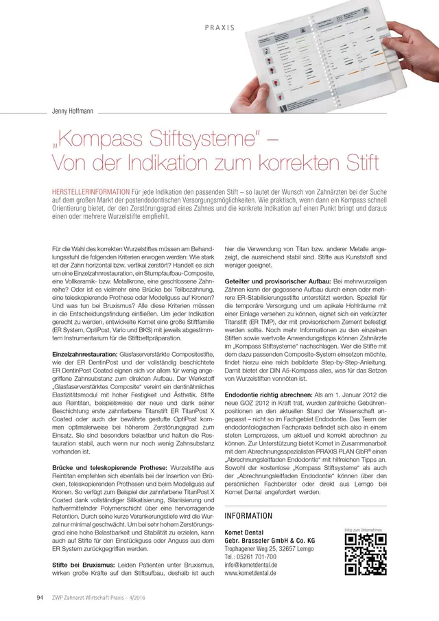 komet-dental-cerapost-kompass-stiftsystem-fachbericht-pdf image 1