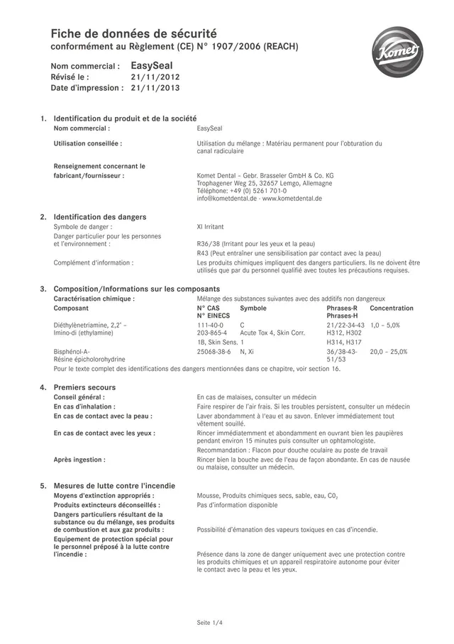 komet-dental-komet-bioseal-easyseal-sicherheitsdatenblatt image 1