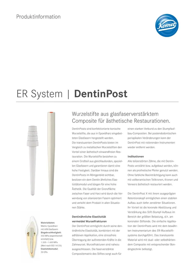 komet-dental-cerapost-dentinpost-wurzelstift-glasfaserverst-rkt image 1
