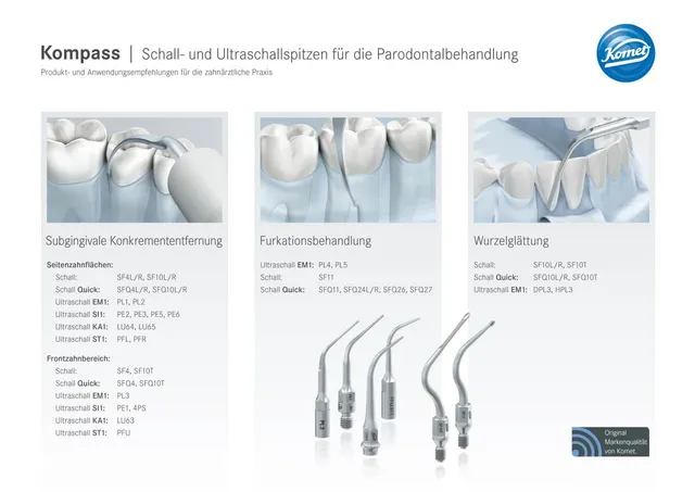 komet-sonicline-kompass-schallspitzen-parodontalbehandlung image 1