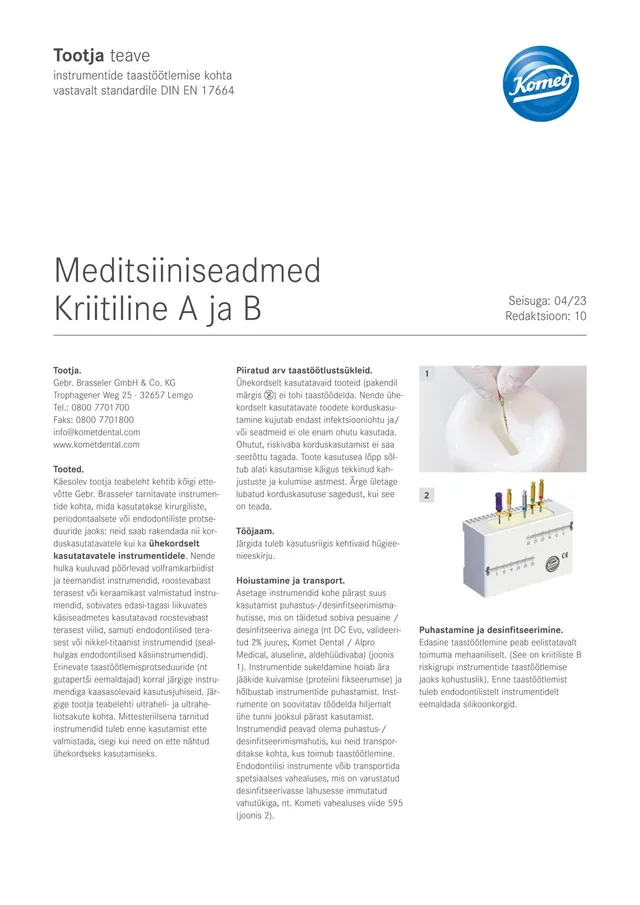 komet-diao-herstellerinformation-aufbereitung-instrumente-din-en-17664 image 1