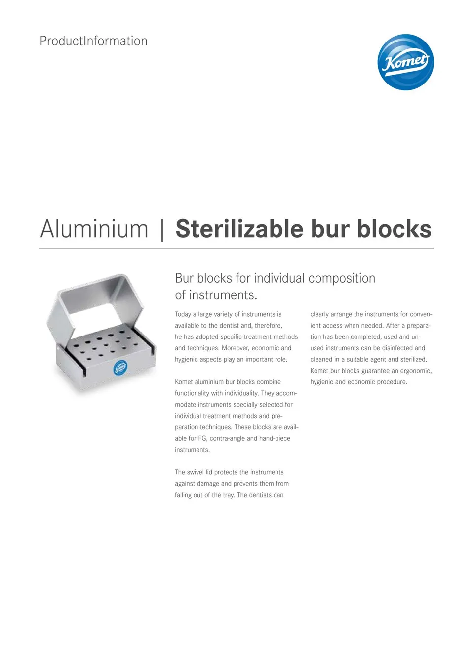 komet-diao-bohrerblock-aluminium-sterilisierbar-info image 1