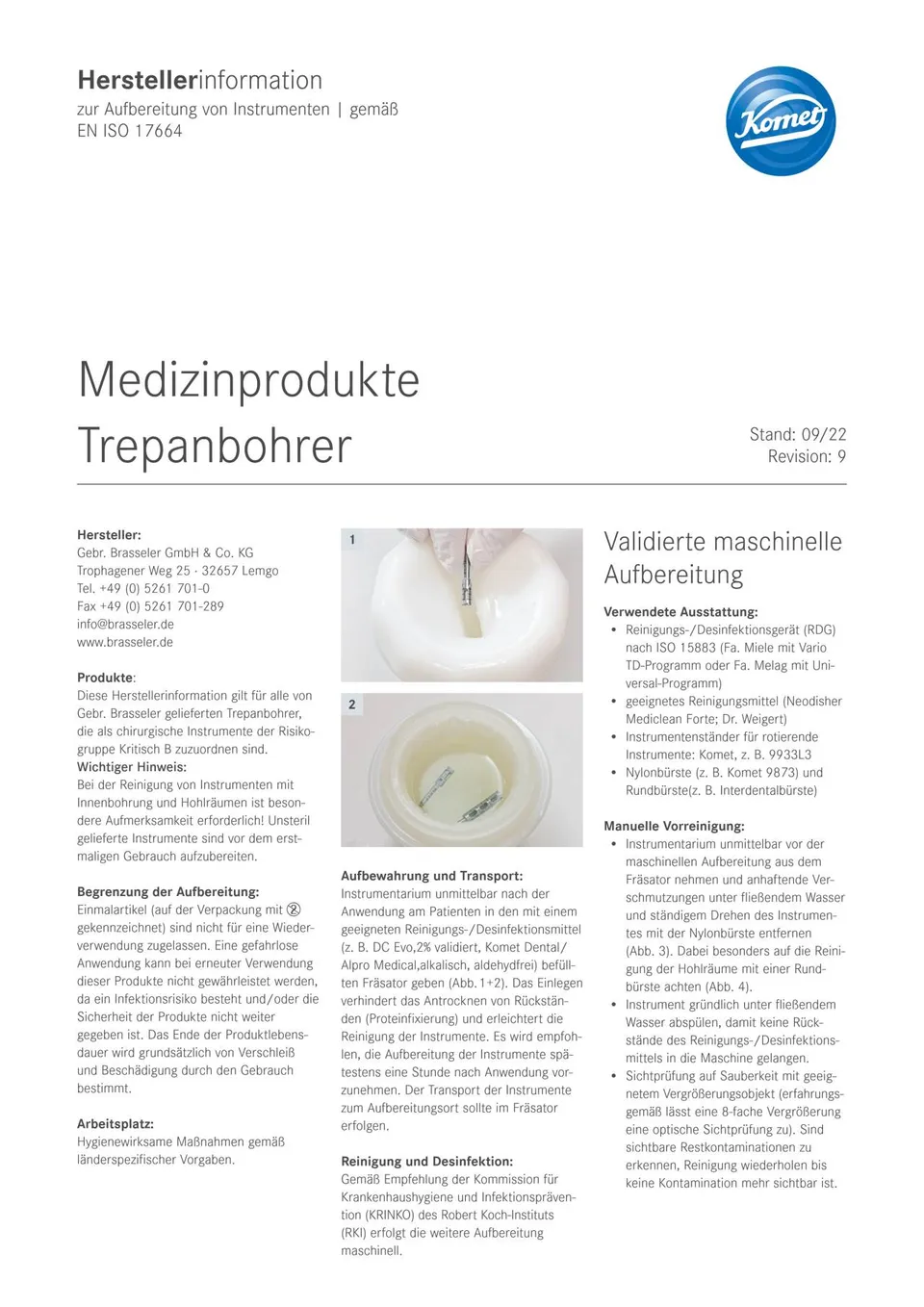 komet-ceradrill-herstellerinformation-trepanbohrer-iso-17664 image 1