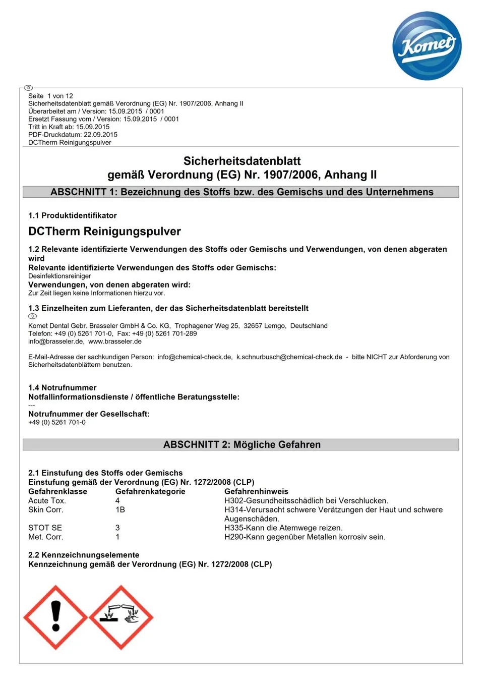 komet-dental-diao-dctherm-reinigungspulver-sicherheitsdatenblatt image 1