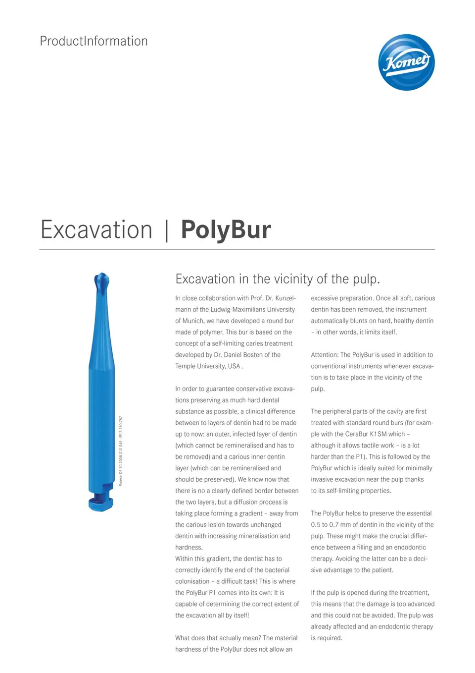 komet-dental-polybur-produktinfo-exkavation-pulpanah-einsatz image 1