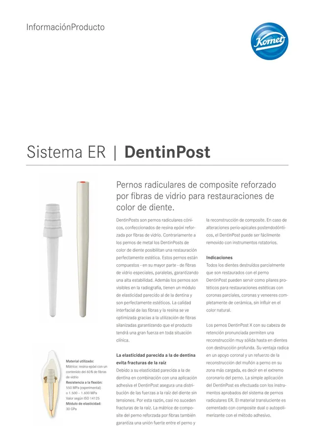 komet-cerapost-dentinpost-wurzelstift-glasfaser-composite image 1