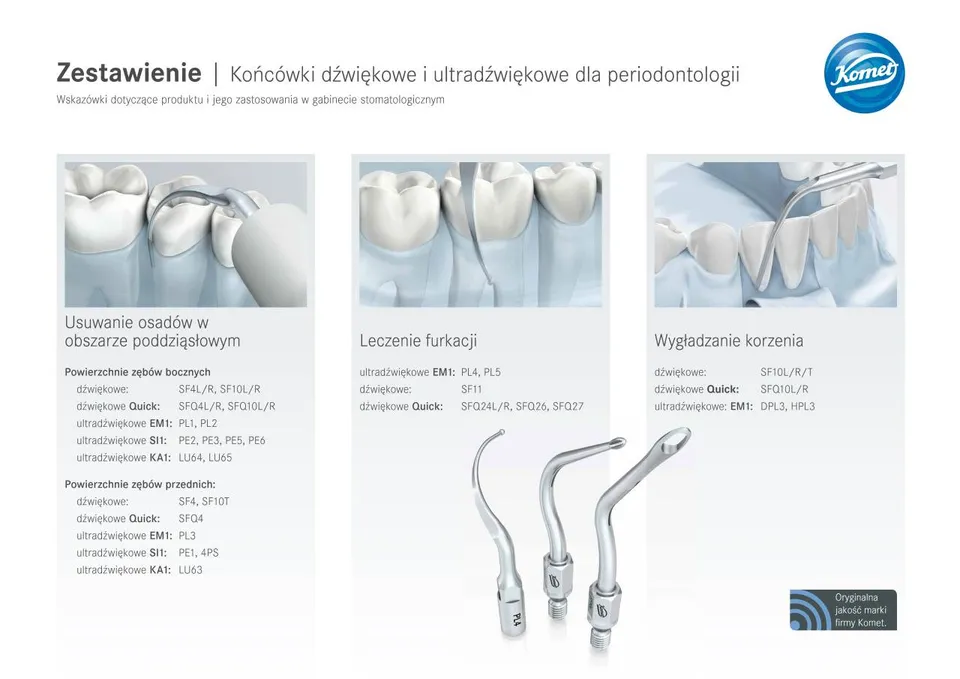 komet-dental-sonicline-kompass-schallspitzen-parodontologie image 1