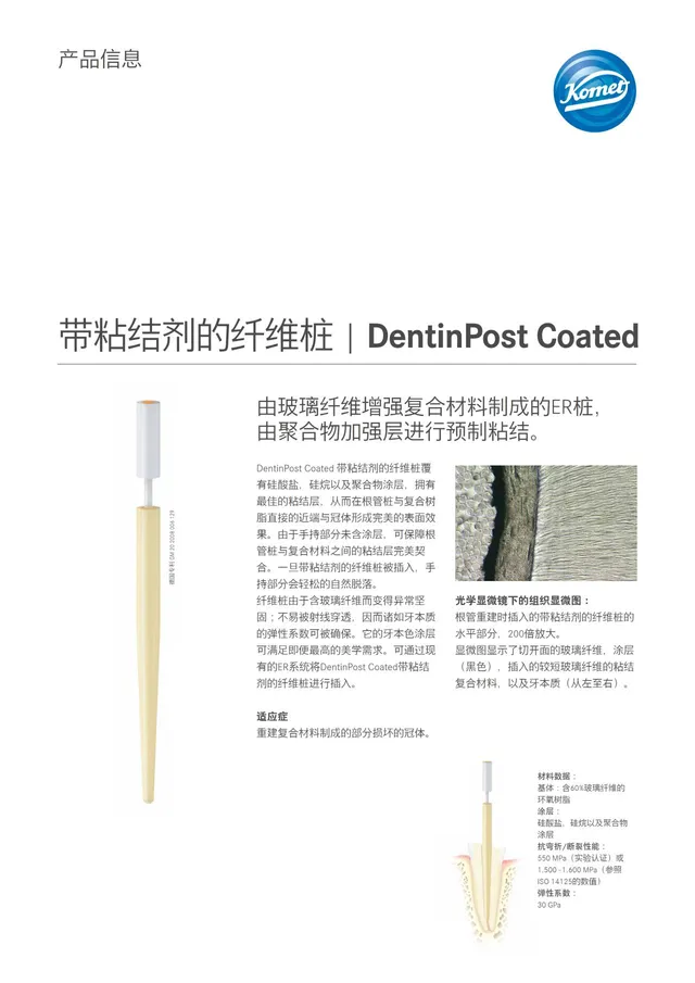 komet-dental-cerapost-dentinpost-wurzelstift-glasfaser image 1
