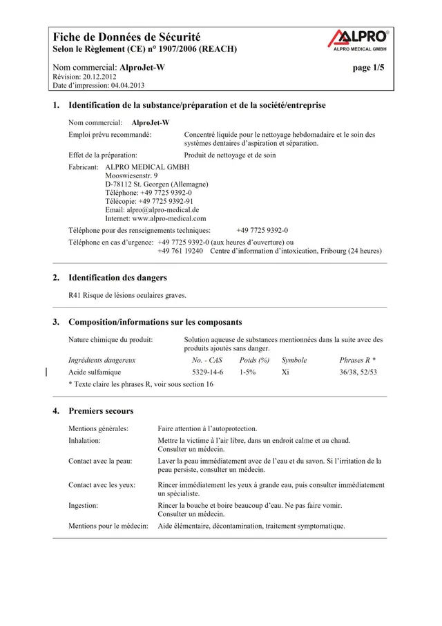 komet-diao-alprojet-w-sicherheitsdatenblatt-sdb image 1