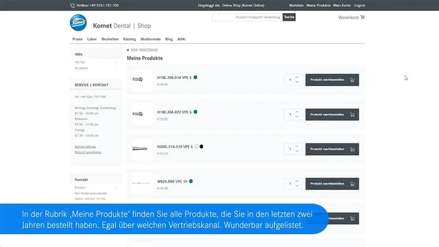 komet-dental-diao-onlineshop-tutorial-video-deutsch image 1