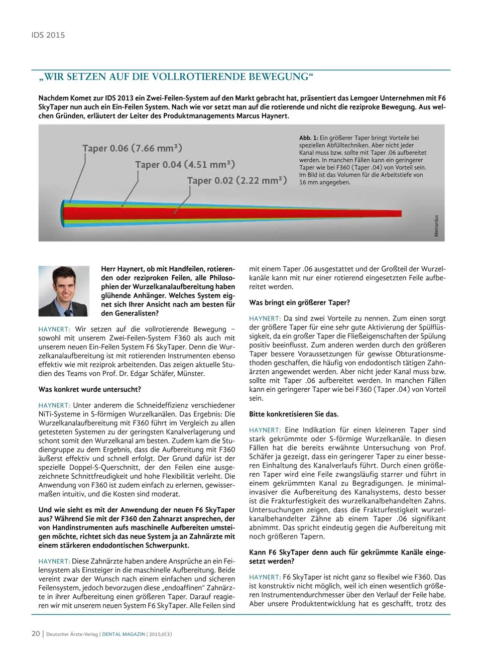 komet-dental-f6-skytaper-f360-fachbericht-dm-04-2015 image 1