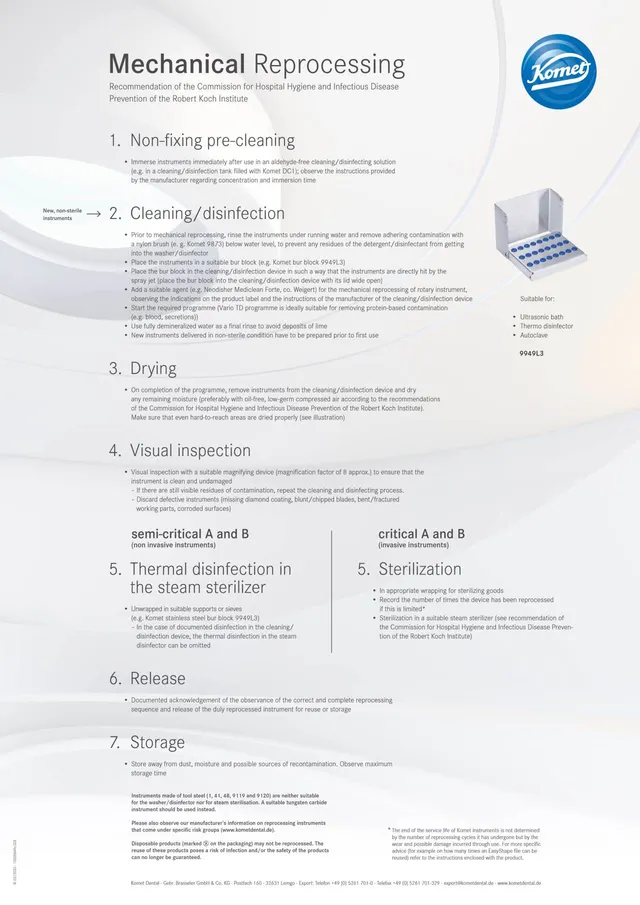 komet-dental-diao-poster-mechanische-aufbereitung-rki-empfehlung image 1