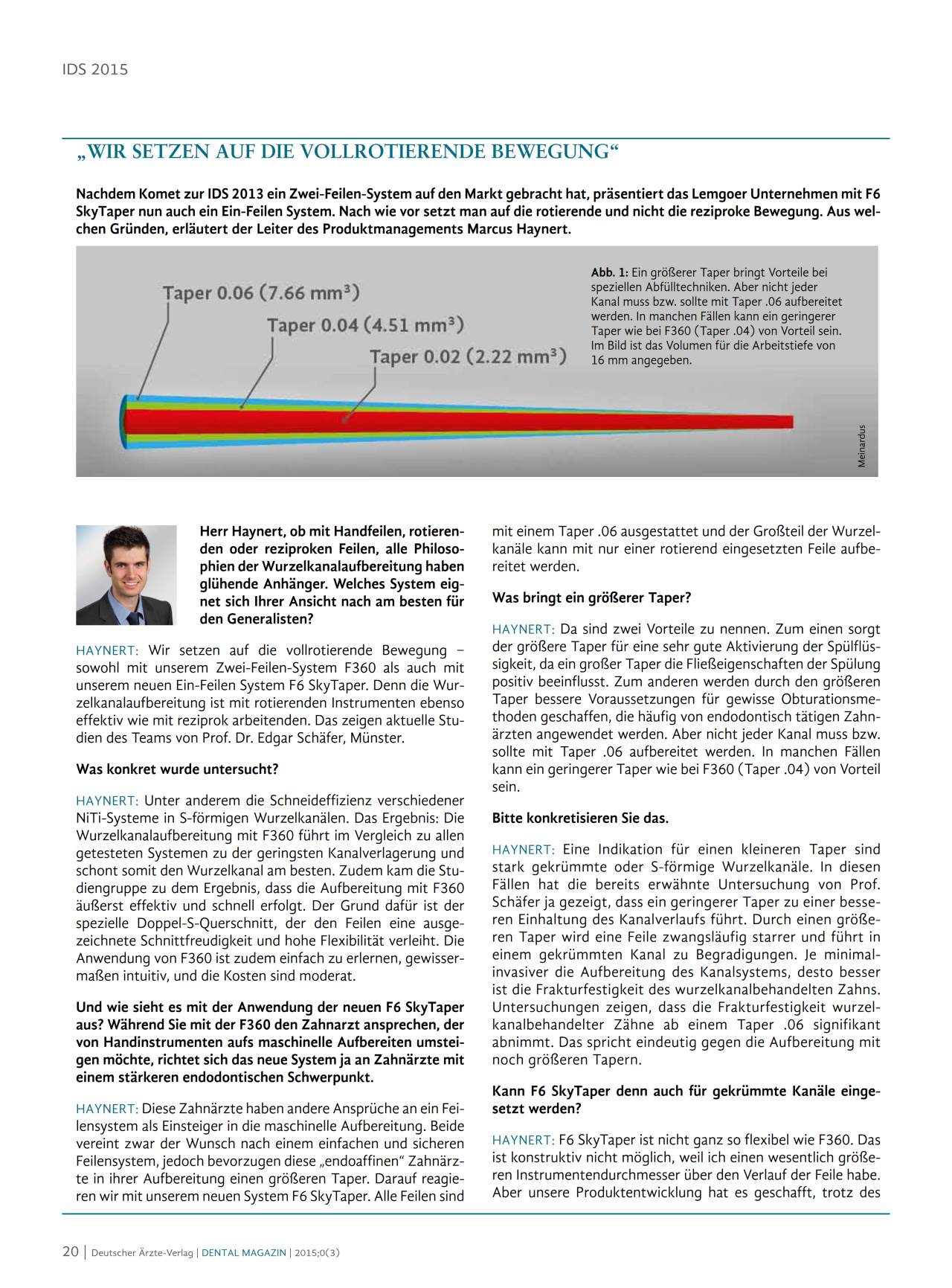 komet-dental-f6-skytaper-f360-fachbericht-dm-04-2015 image 1