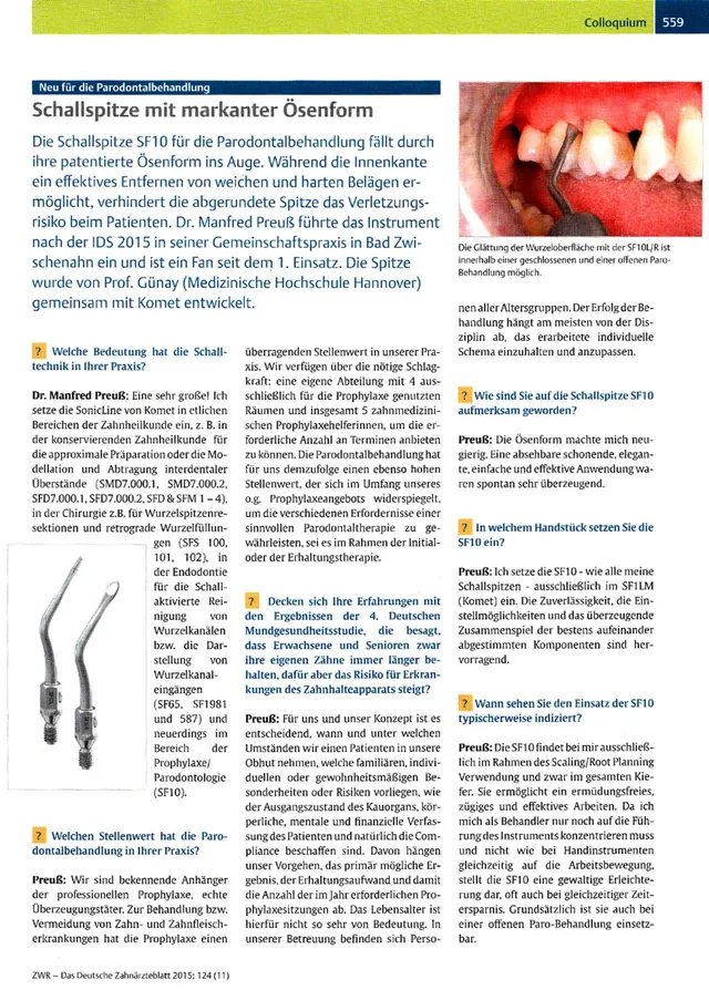 komet-sonicline-sf10-schallspitze-senform-parodontal image 1