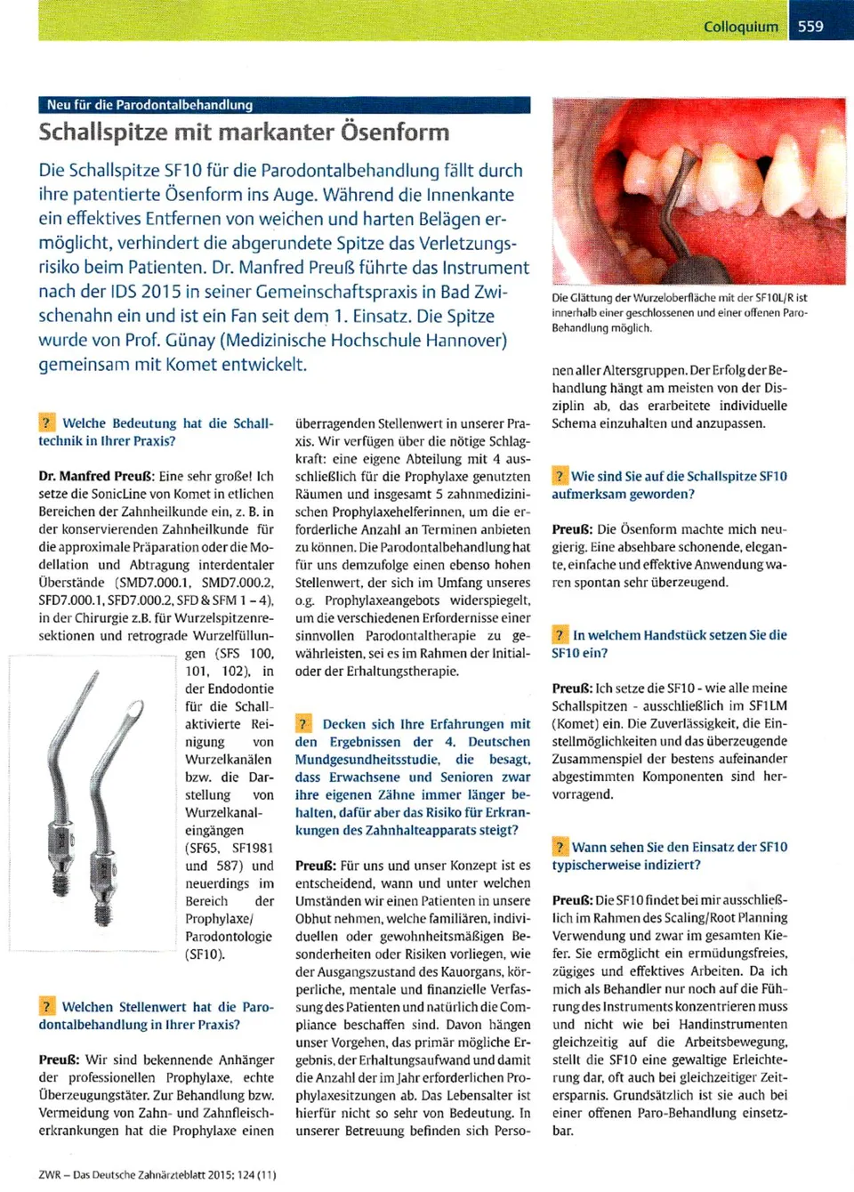 komet-sonicline-sf10-schallspitze-senform-parodontal image 1