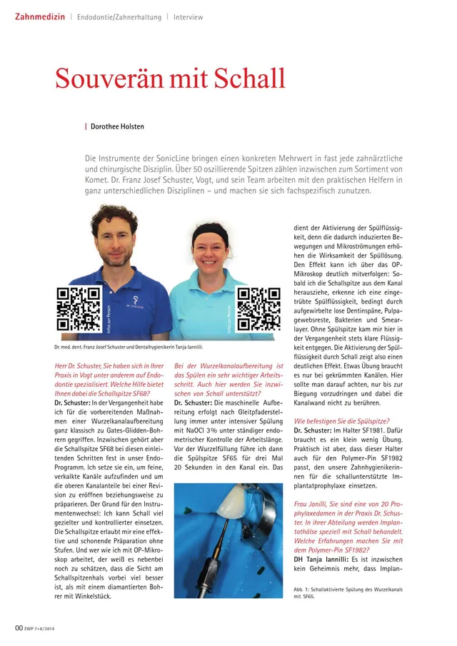 komet-dental-sonicline-fachbericht-schallinstrumente-pdf image 1