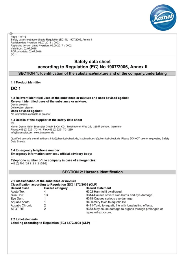 komet-dc1-sicherheitsdatenblatt-reinigung-desinfektion-sdb image 1