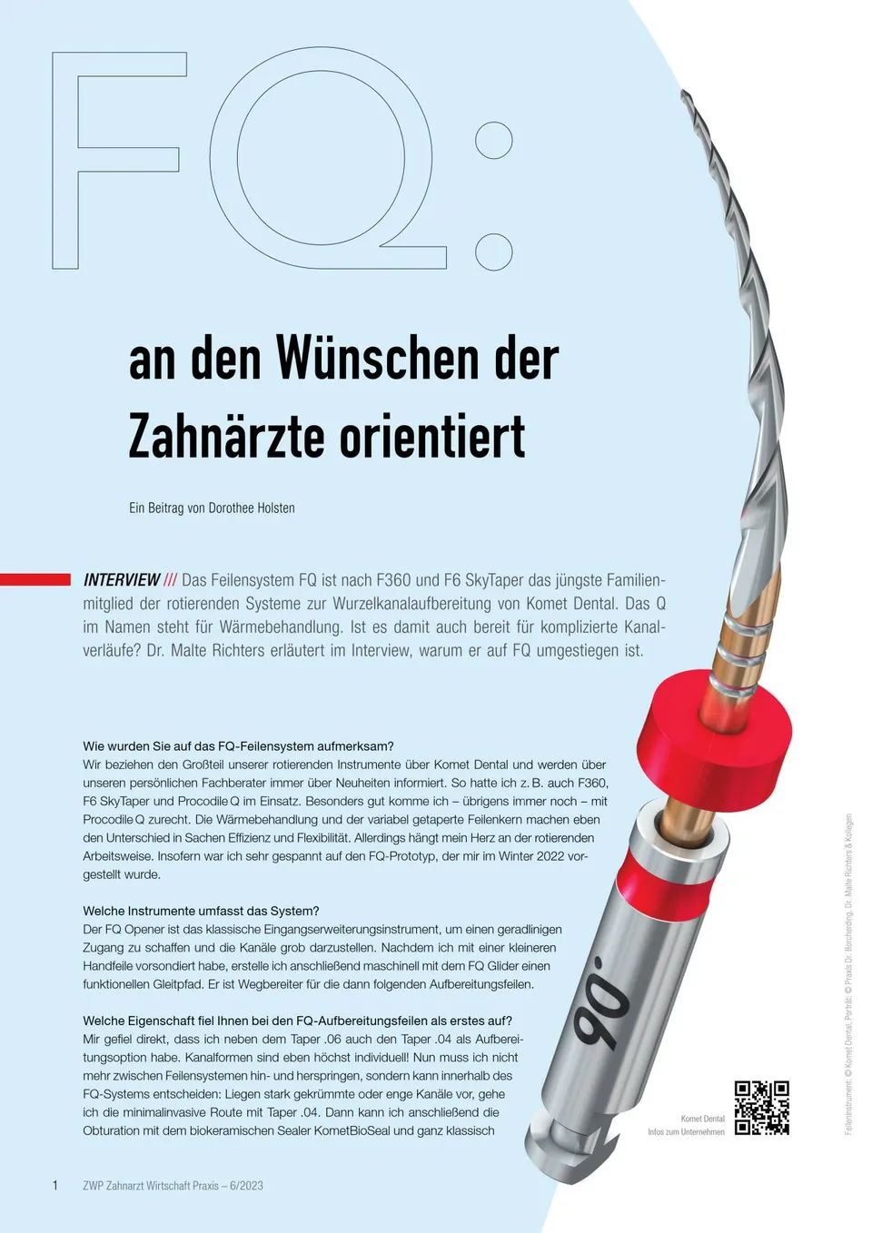 komet-fq-fachbericht-zahnarzt-w-nsche-interview-heft image 1