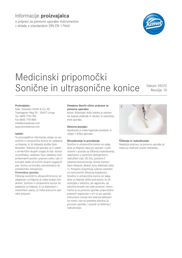 komet-dental-sonicline-herstellerinformation-aufbereitung-en-17664 image 1