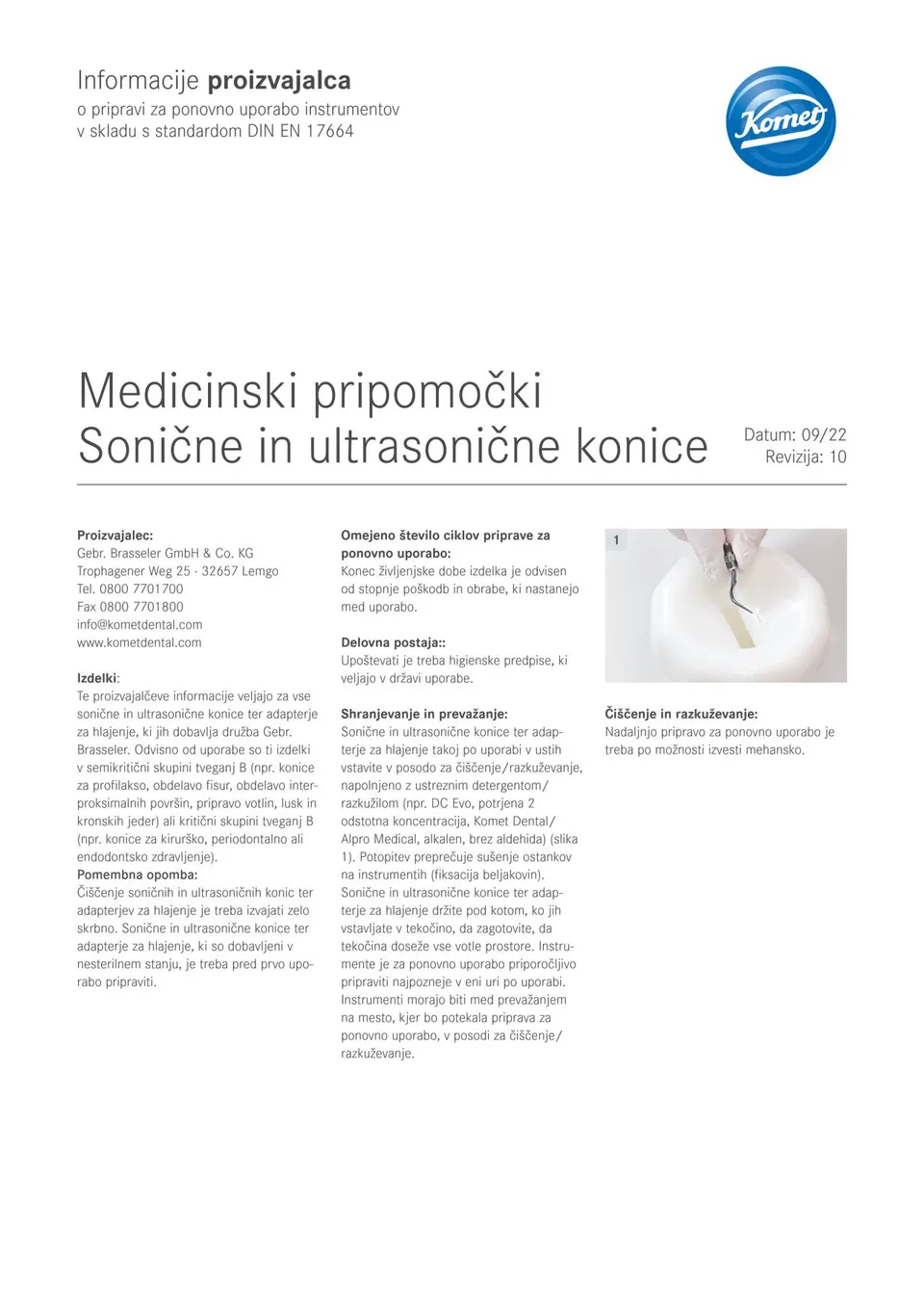 komet-dental-sonicline-herstellerinformation-aufbereitung-en-17664 image 1