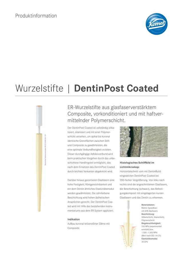 komet-cerapost-dentinpost-coated-wurzelstift-glasfaser image 1