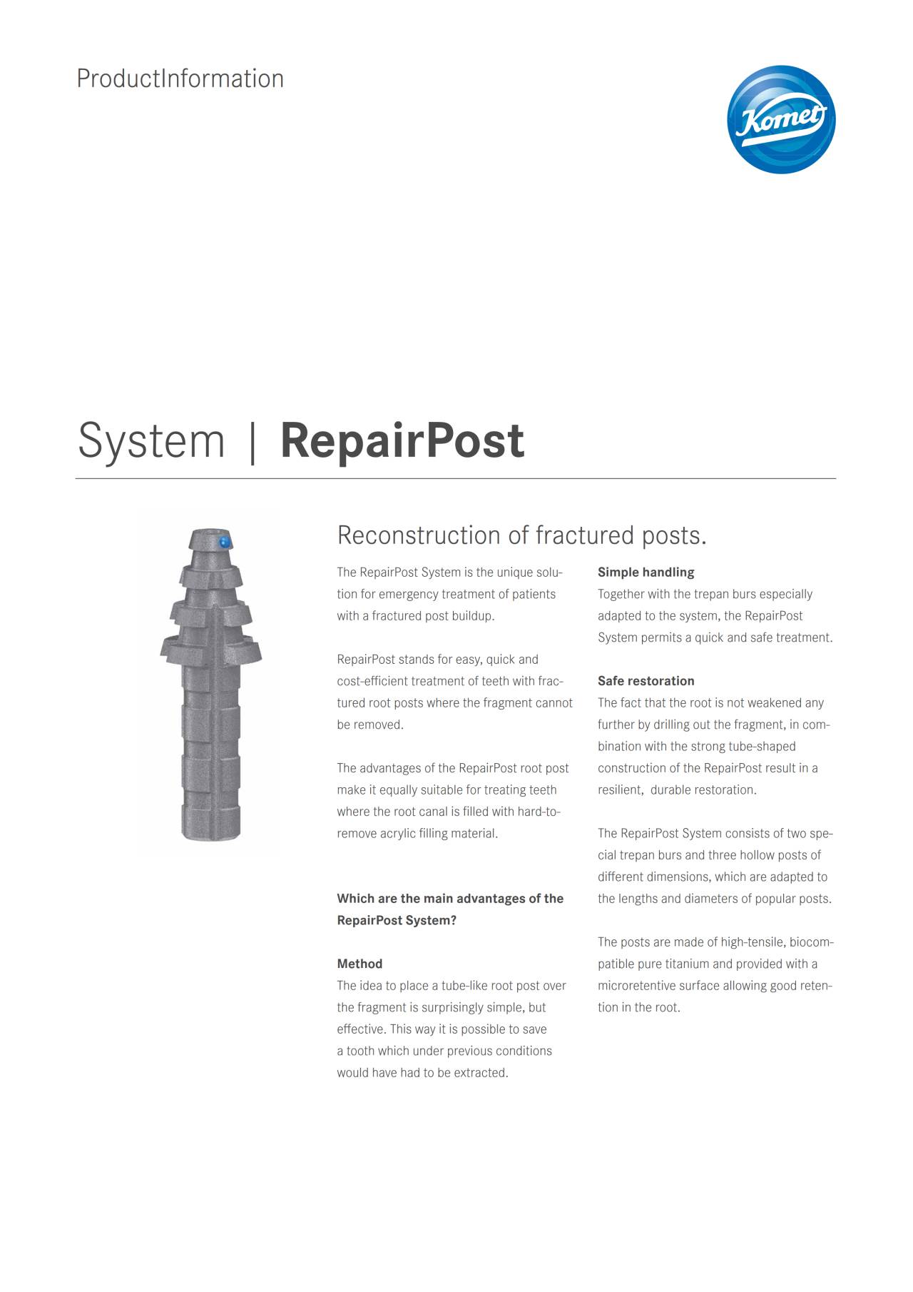 komet-dental-cerapost-repairpost-system-produktinfo-pdf image 1