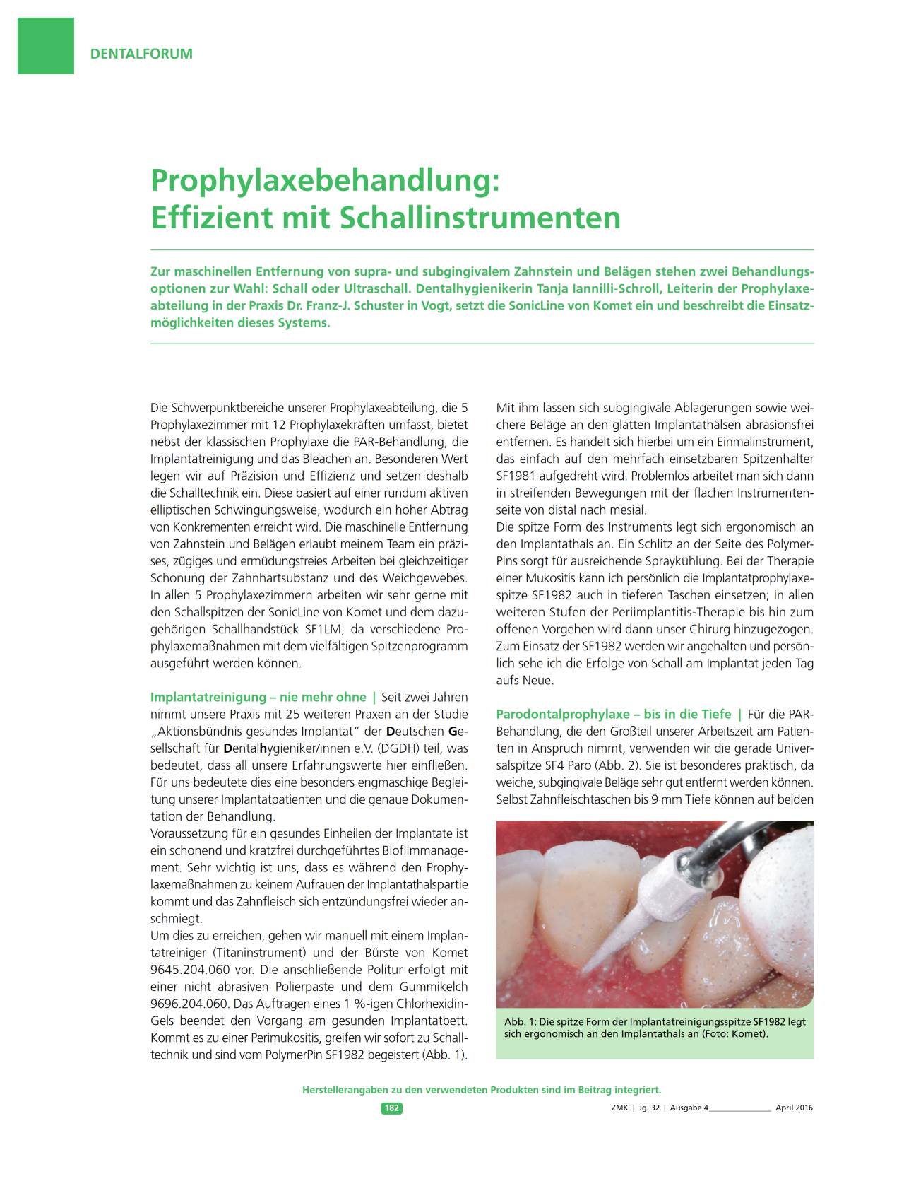 komet-sonicline-prophylaxebehandlung-fachbericht-04-2016 image 1