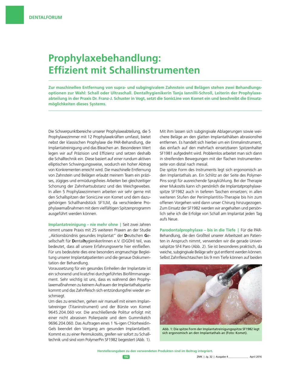 komet-sonicline-prophylaxebehandlung-fachbericht-04-2016 image 1